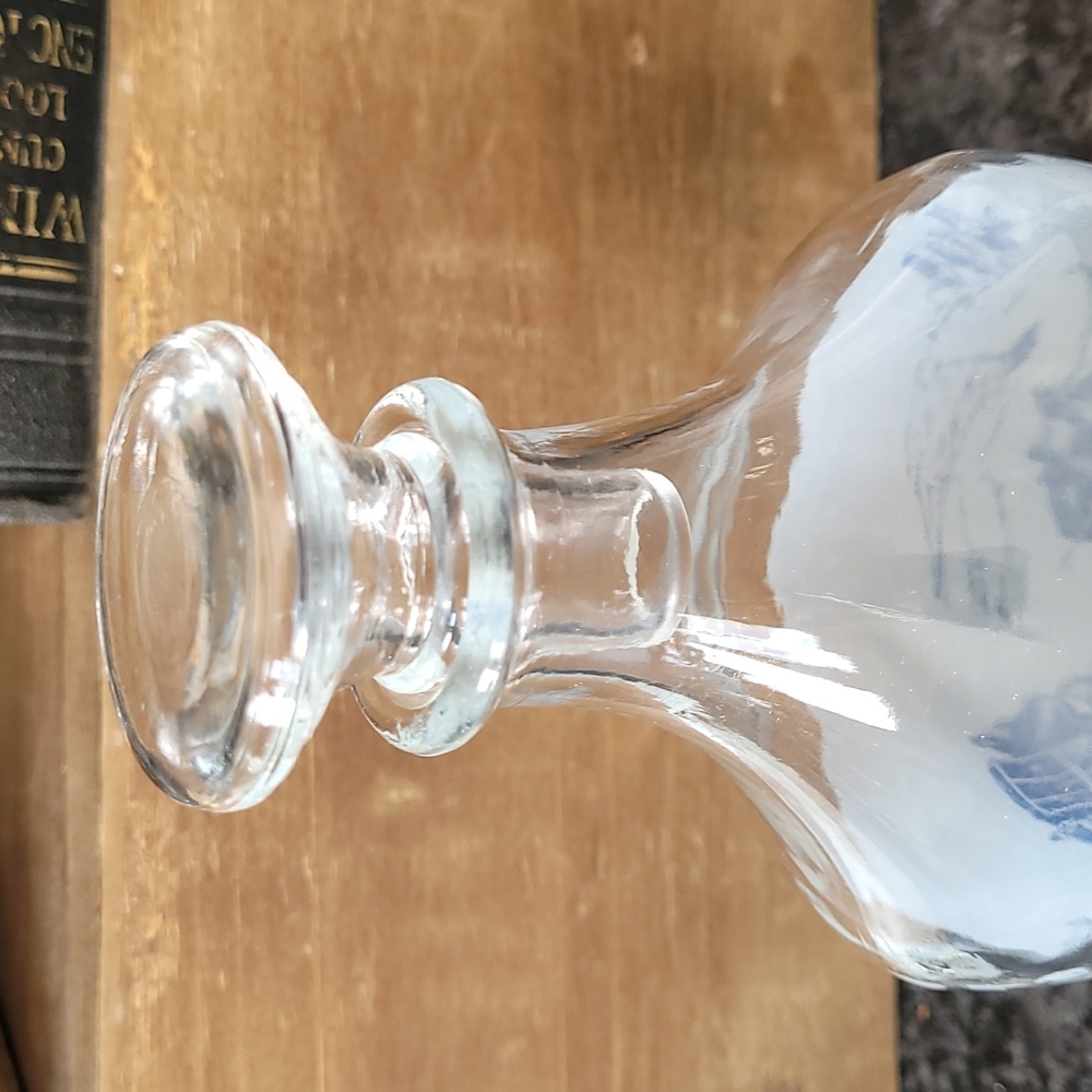 Vintage French Decanter Bottle with Stopper - Picture 5 of 14